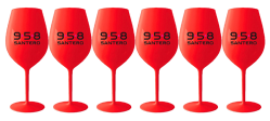 6 Bicchieri Santero 958 tiffany a forma di calice